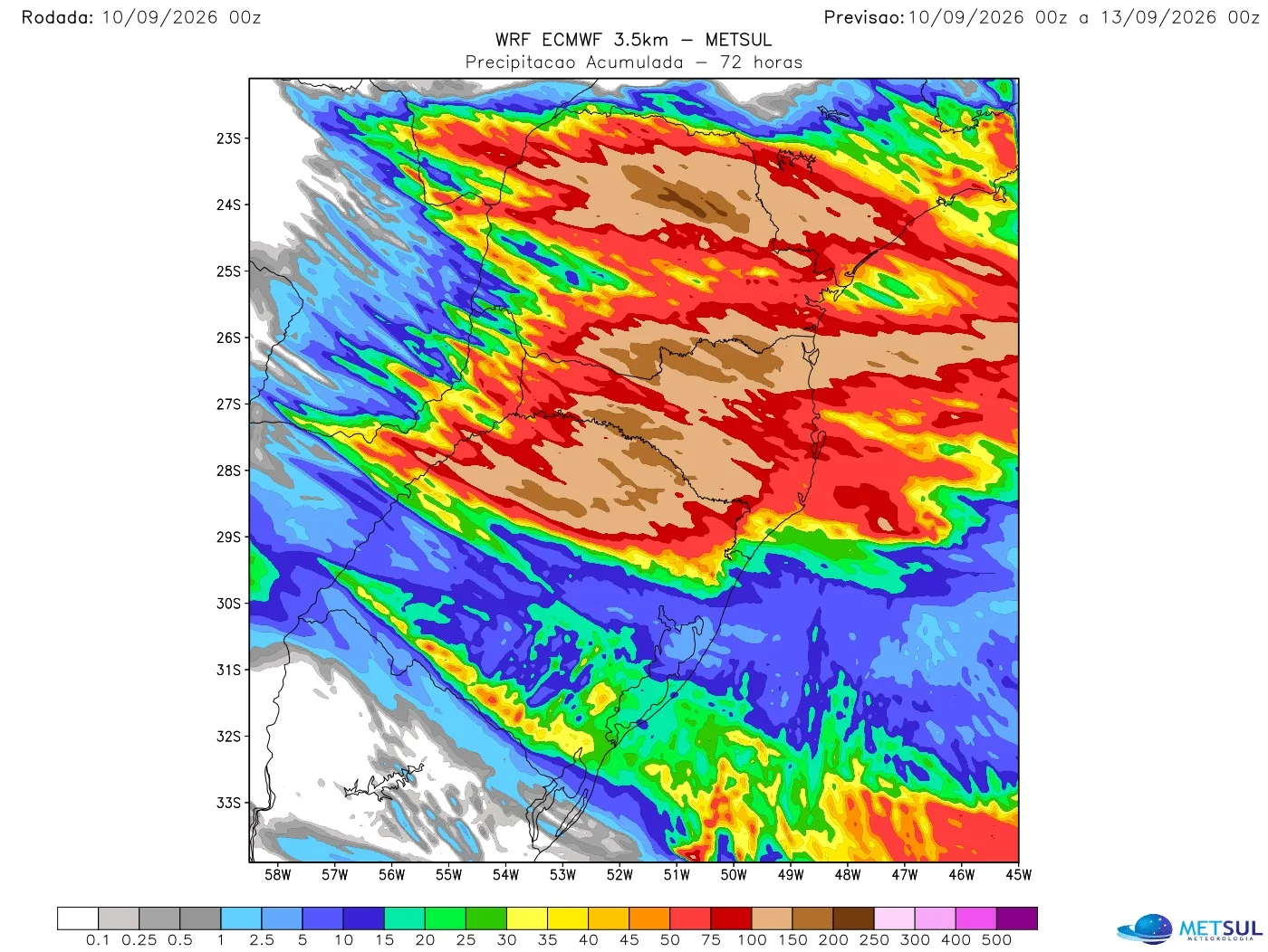 Mapa de chuva