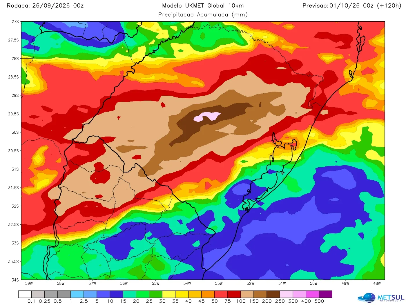 Mapa de chuva