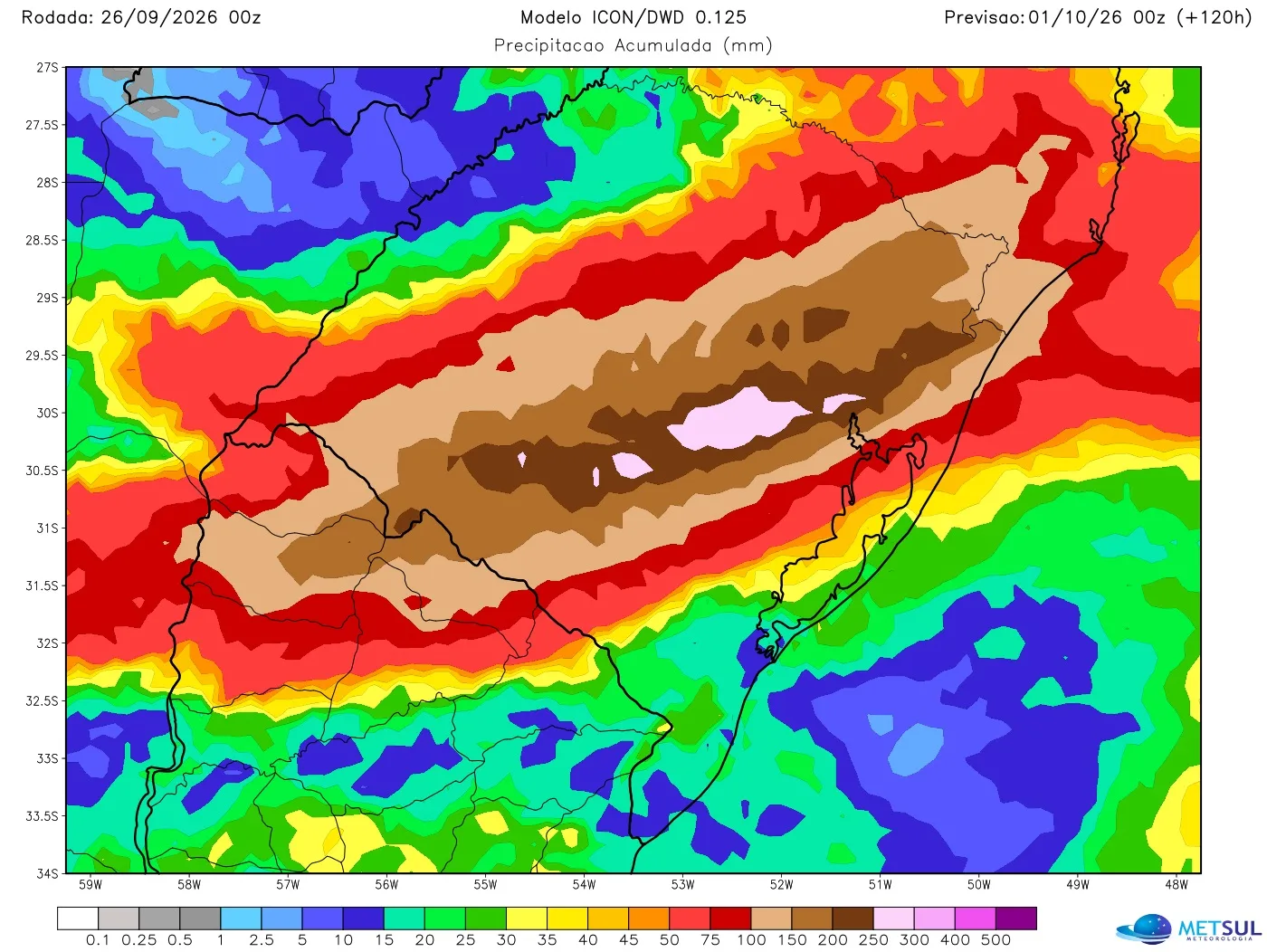 Mapa de chuva