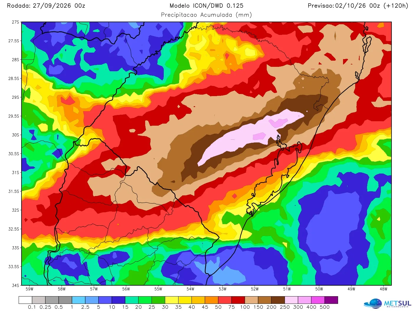 Mapa de chuva
