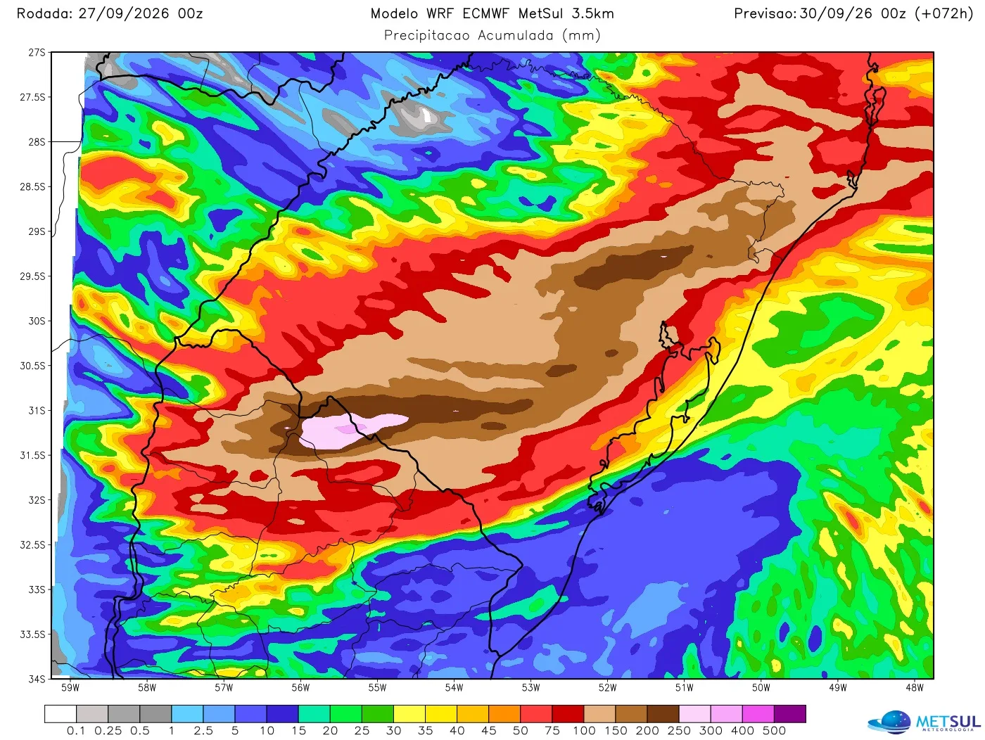 Mapa de chuva