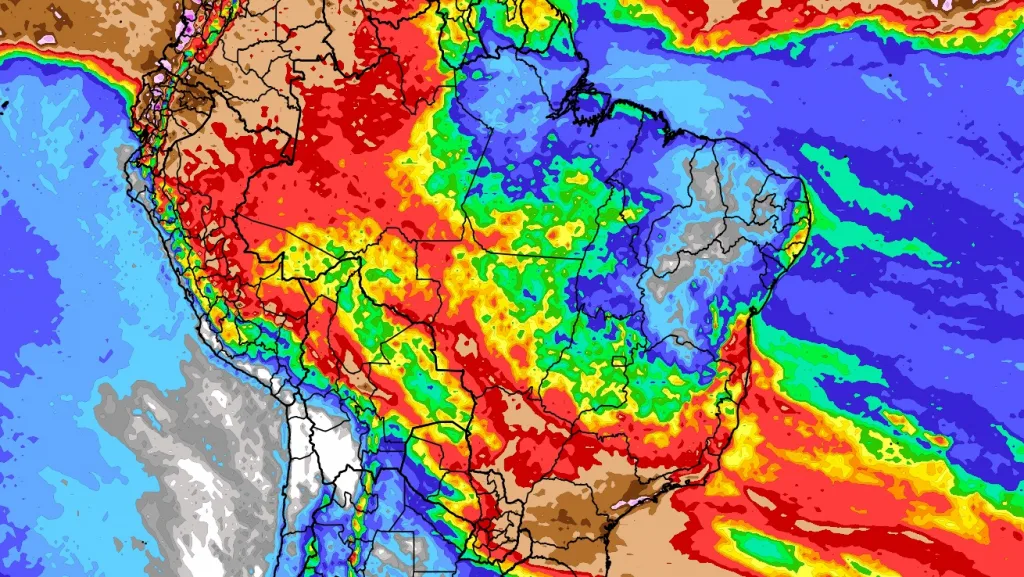 Chuva terá padrão muito incomum no Brasil na primeira metade do mês