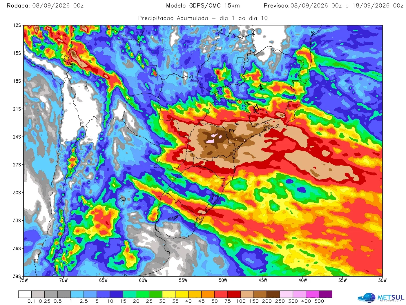 Mapa de chuva