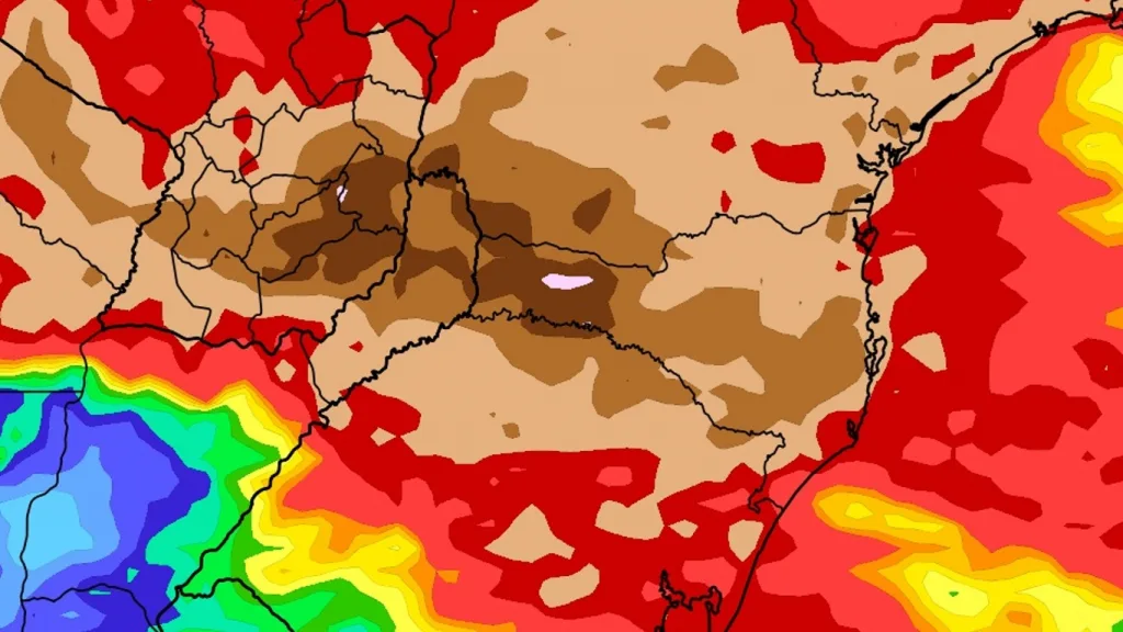 Novo episódio de chuva volumosa no Sul do Brasil trará mais cheias de rios