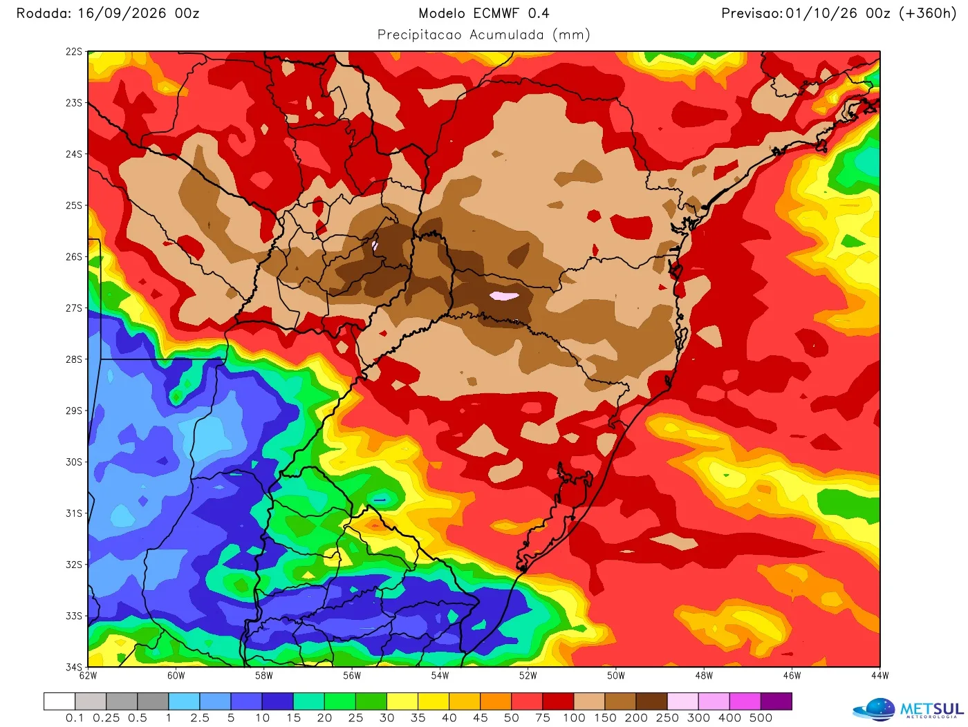 Mapa de chuva