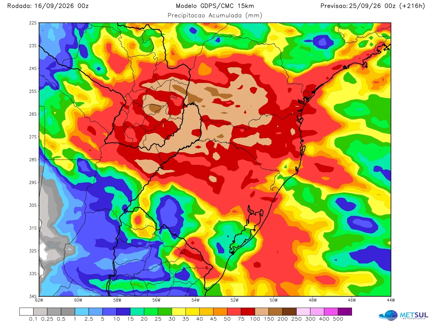 Mapa de chuva