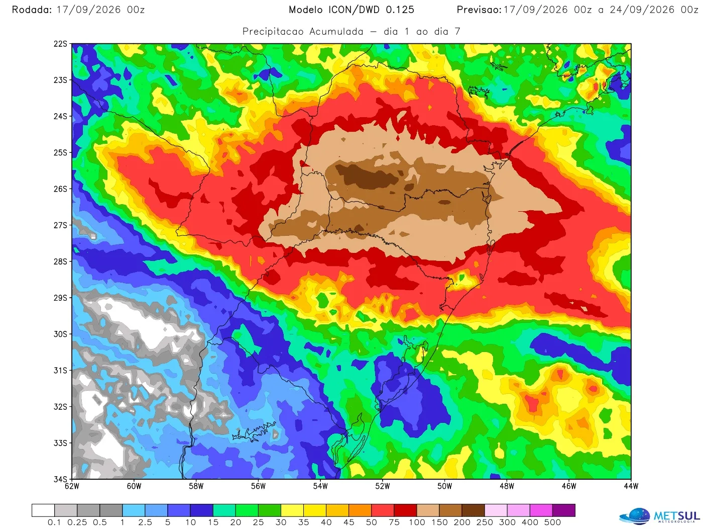 Mapa de chuva