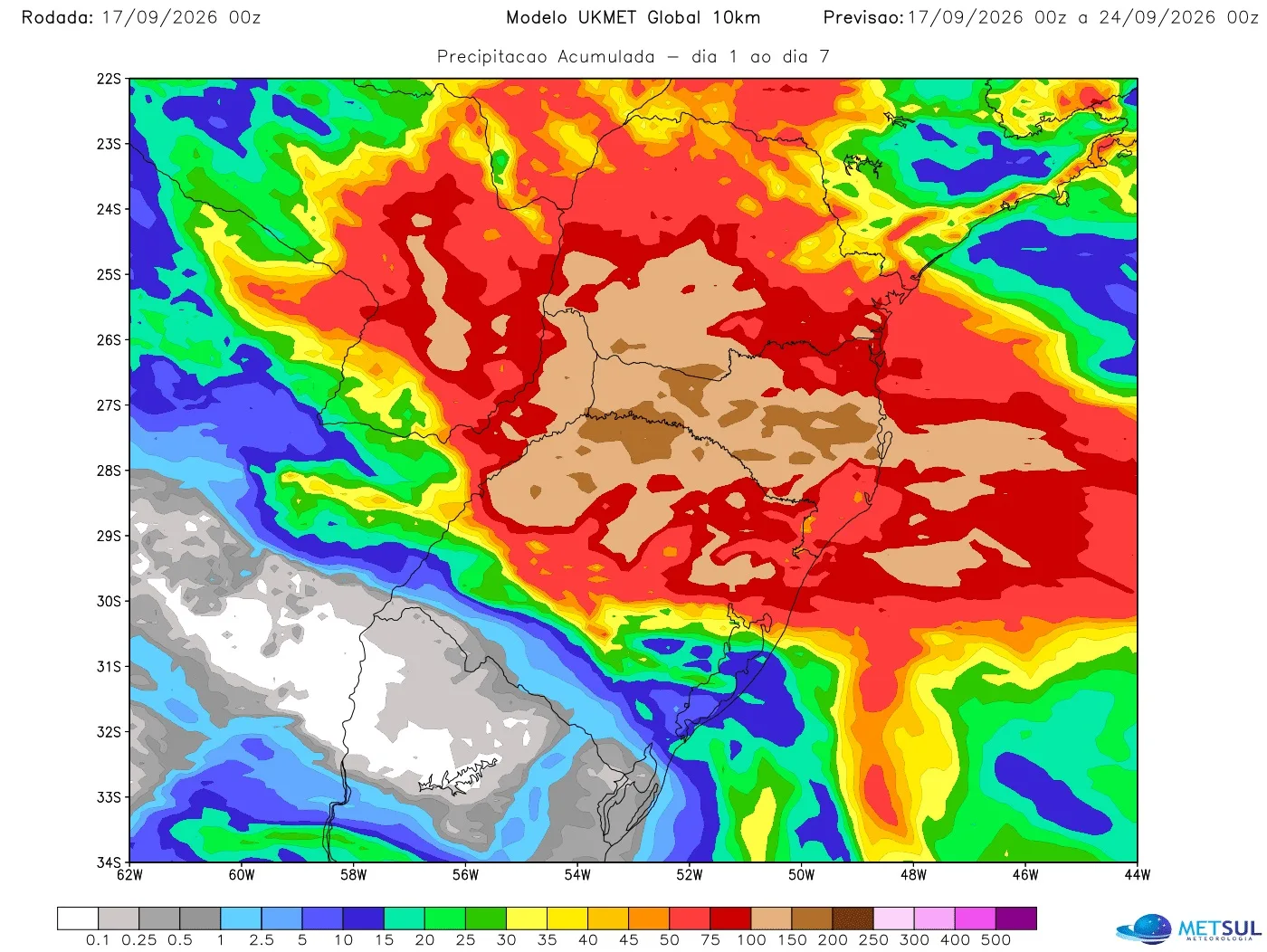 Mapa de chuva