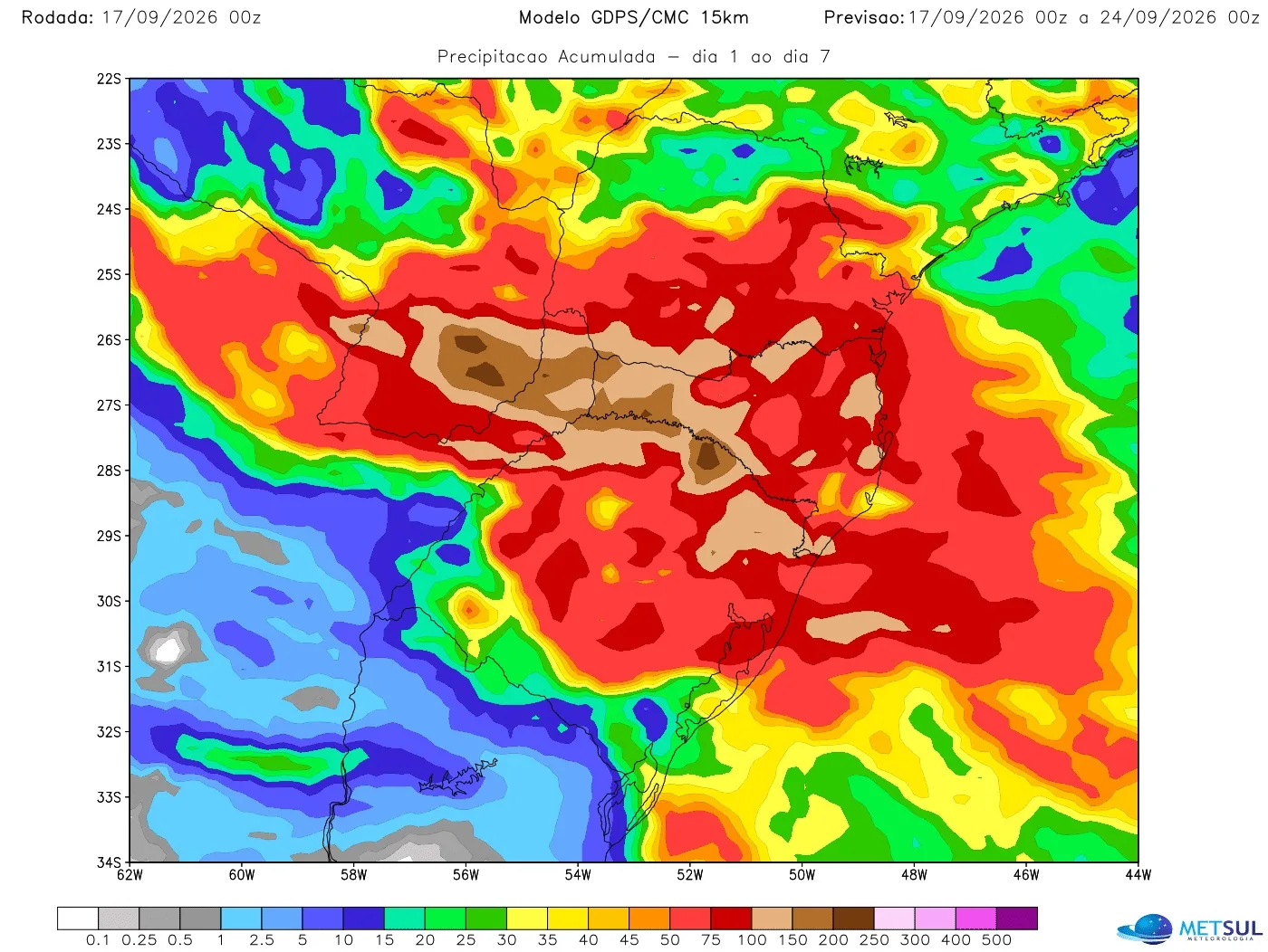 Mapa de chuva