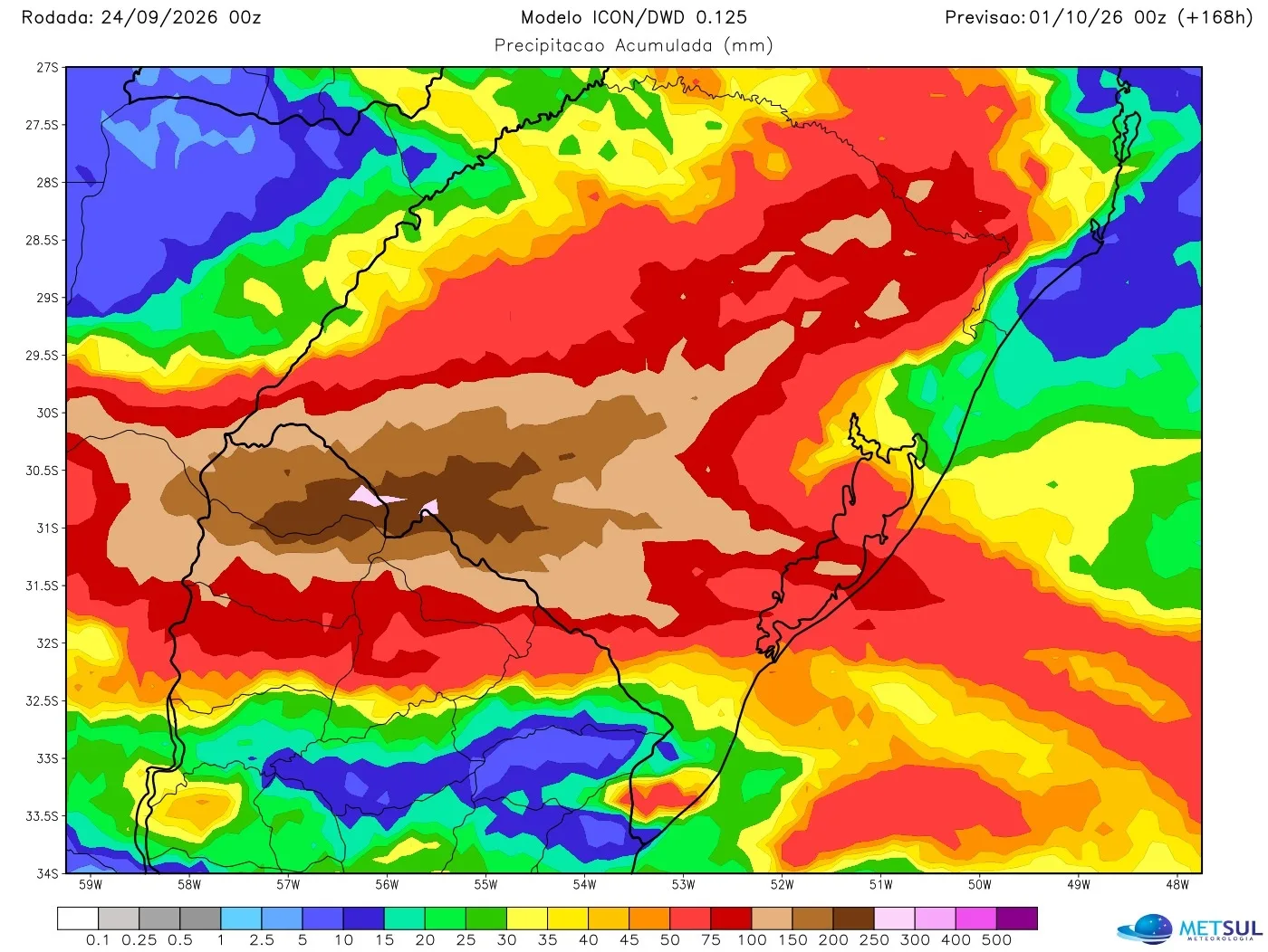 Mapa de chuva