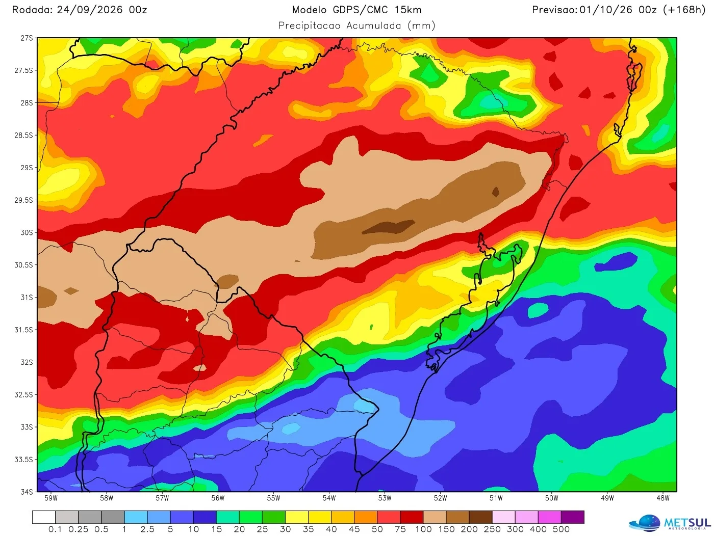 Mapa de chuva