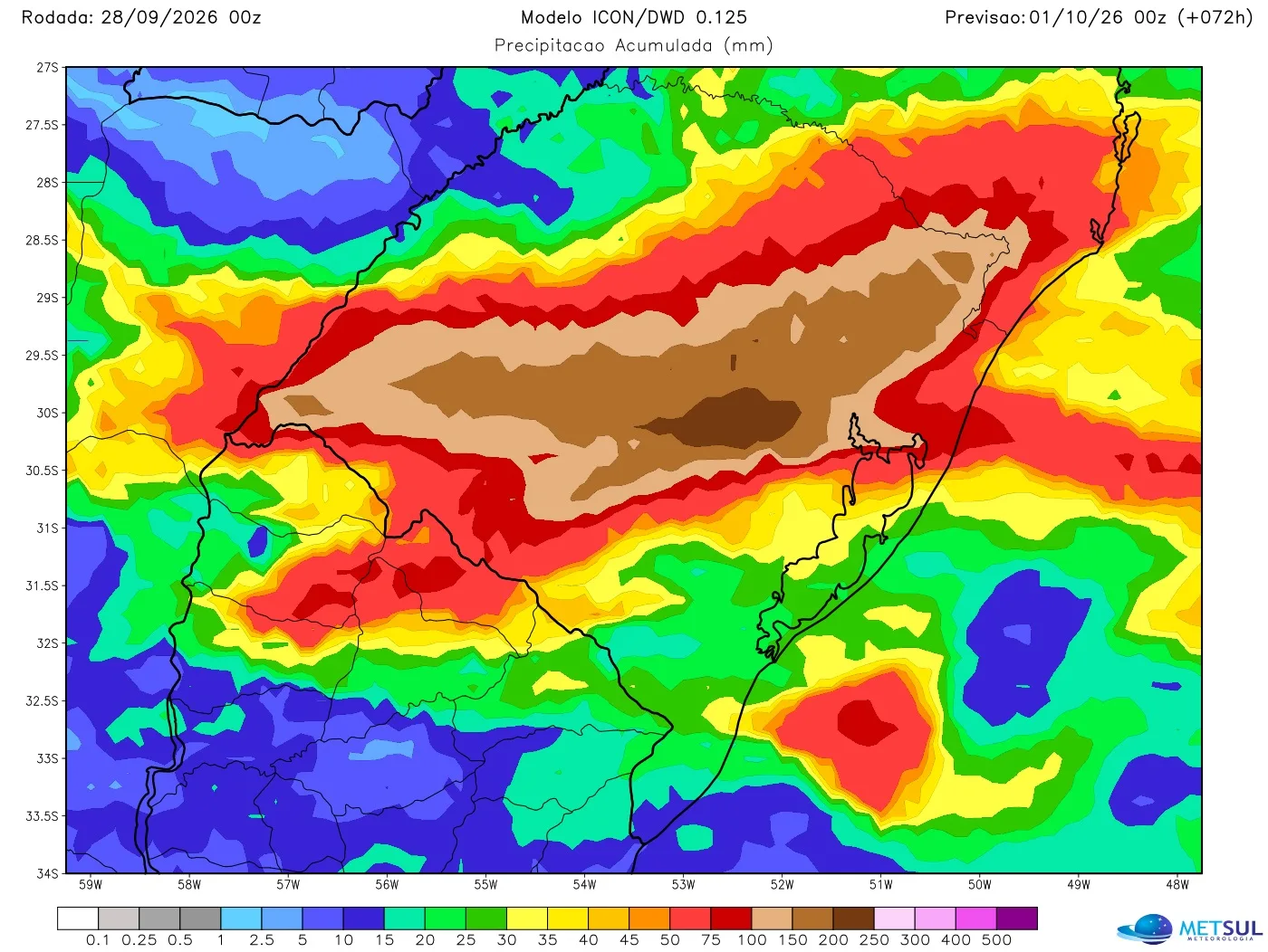 Mapa de chuva