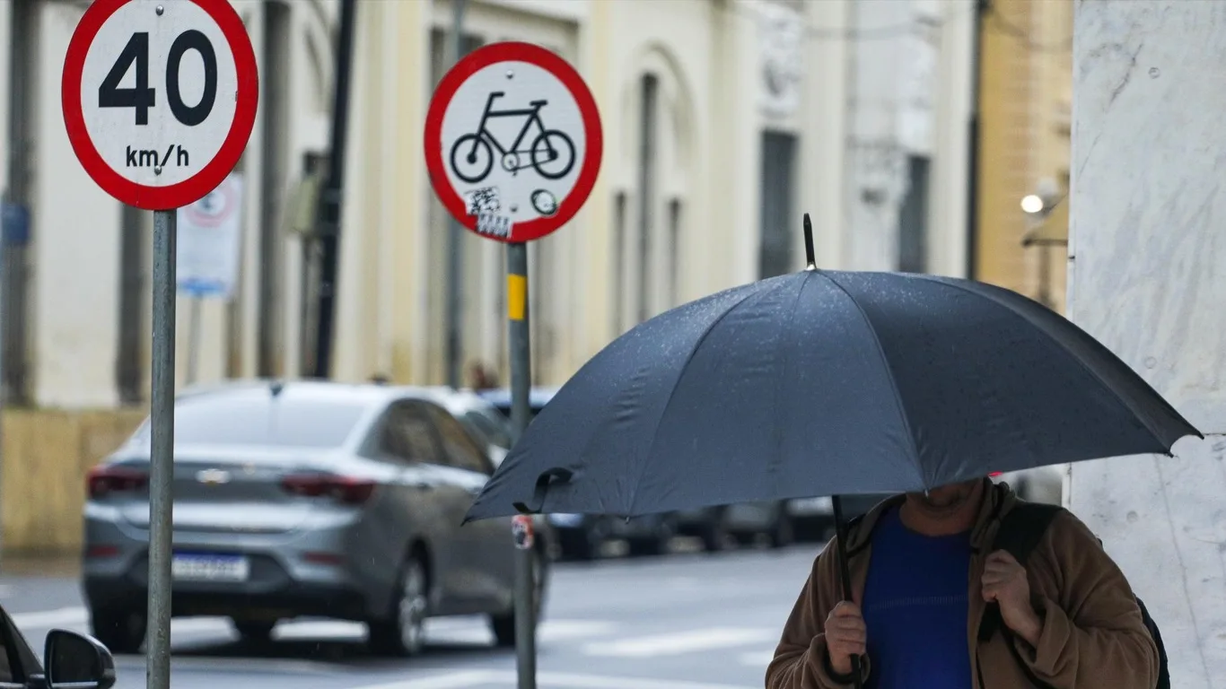 Foto de chuva em Porto Alegre