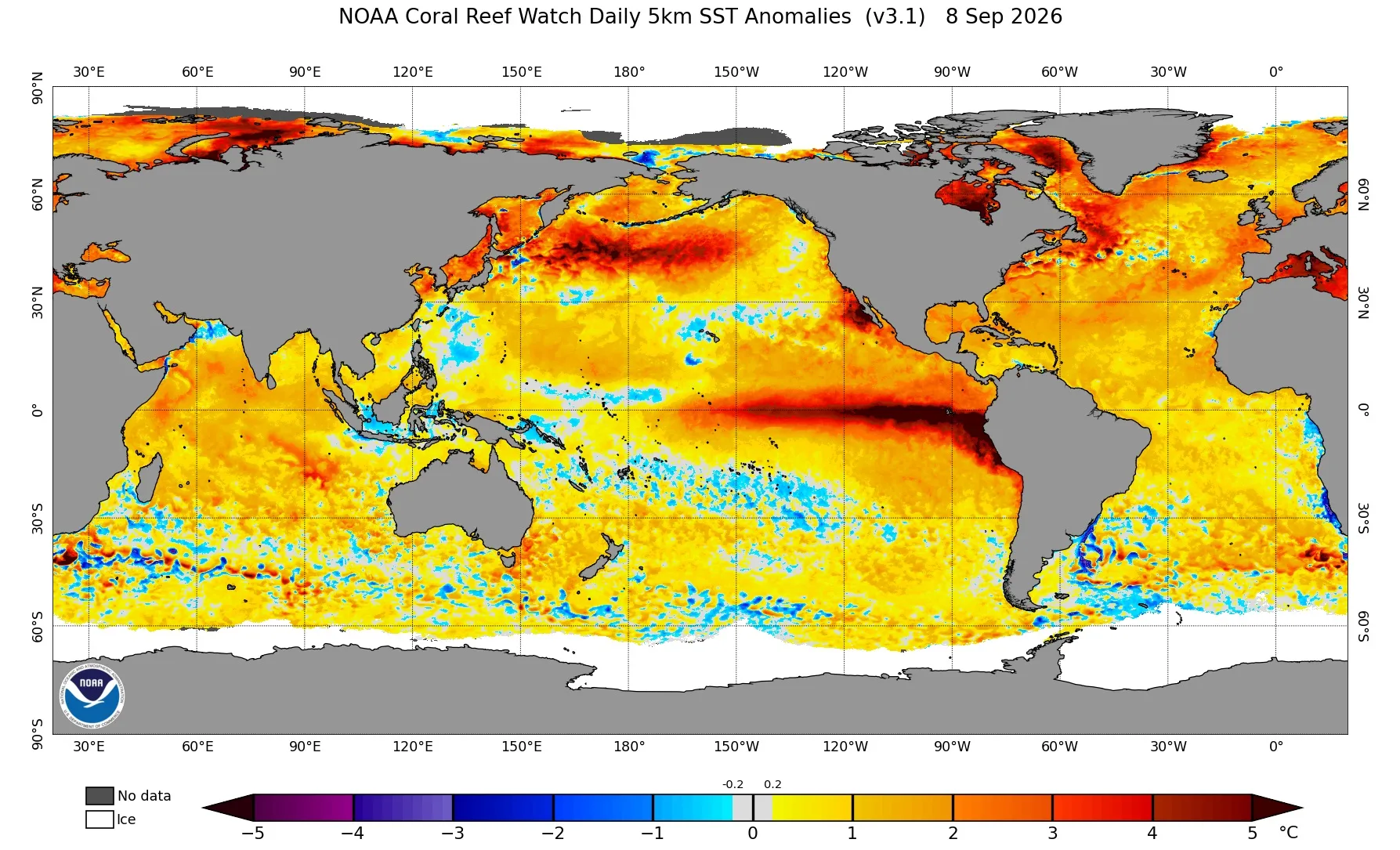 Mapa do El Niño