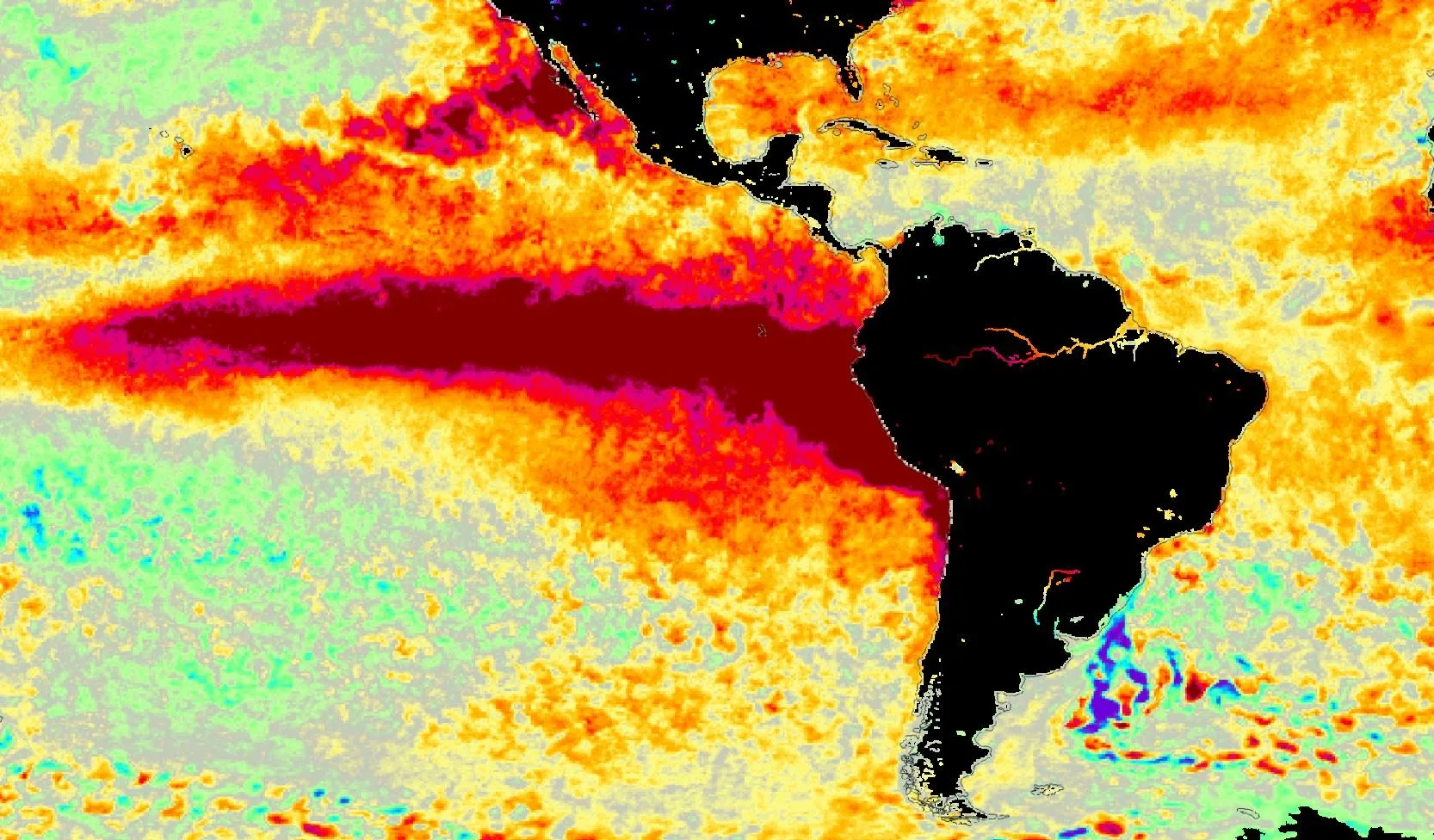 Mapa do El Niño