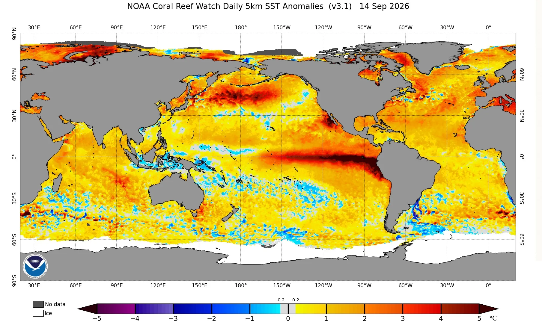 Mapa do El Niño 