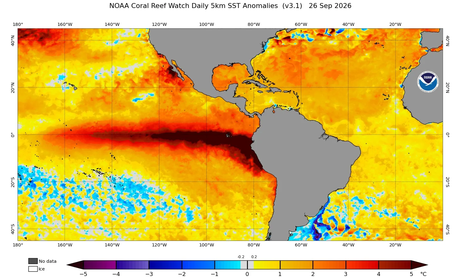 Mapa do El Niño
