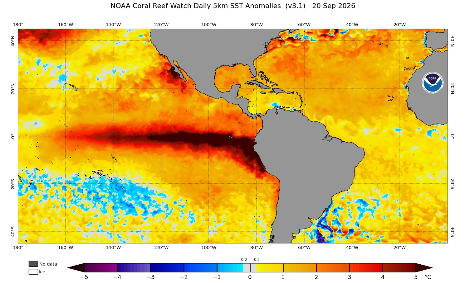 Mapa do El Niño