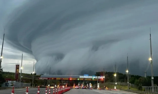 Frente fria avança e vai levar chuva e vendavais a oito estados