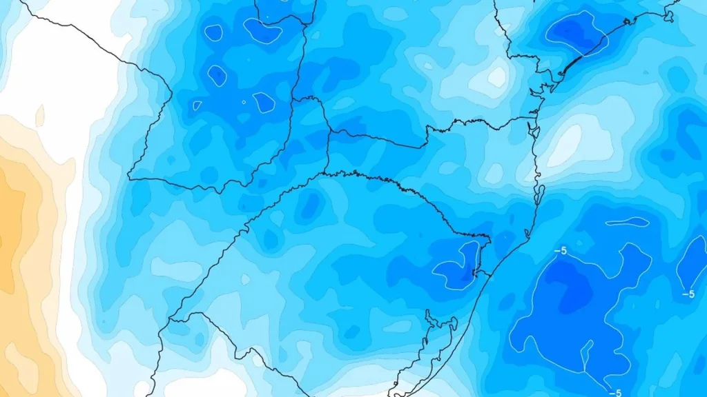 Primeira de duas massas de ar frio chega nesta terça-feira