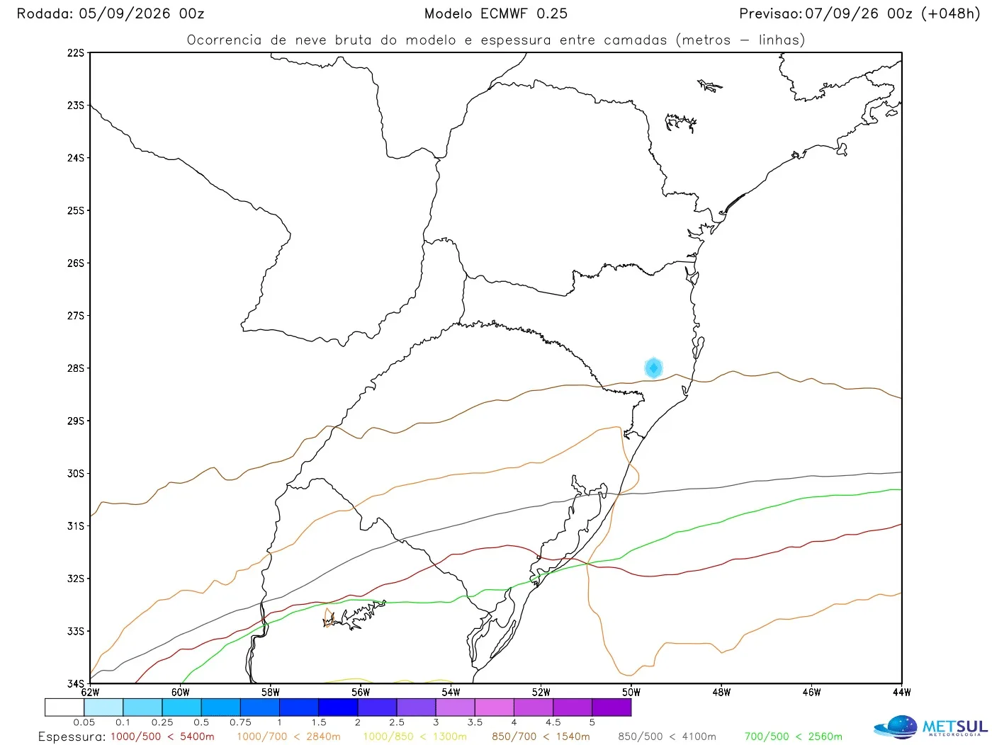Mapa de neve