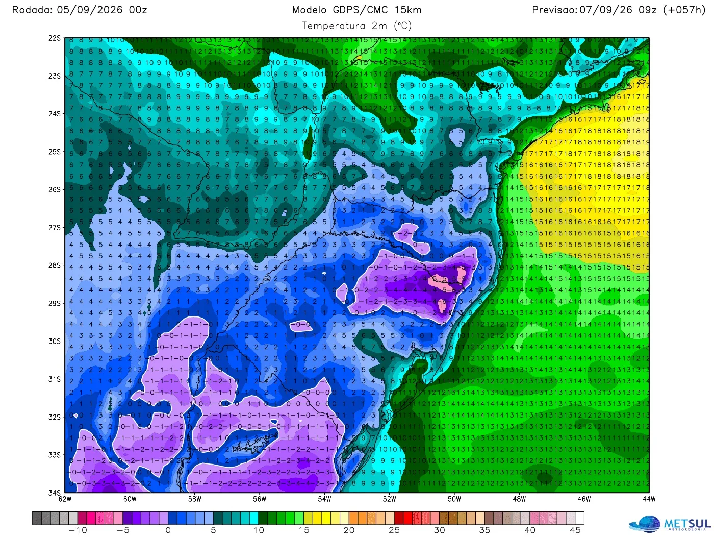 Mapa de frio