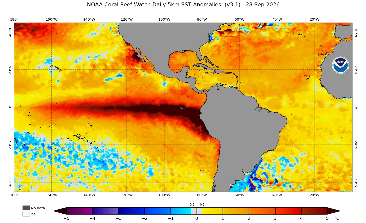 Mapa do El Niño