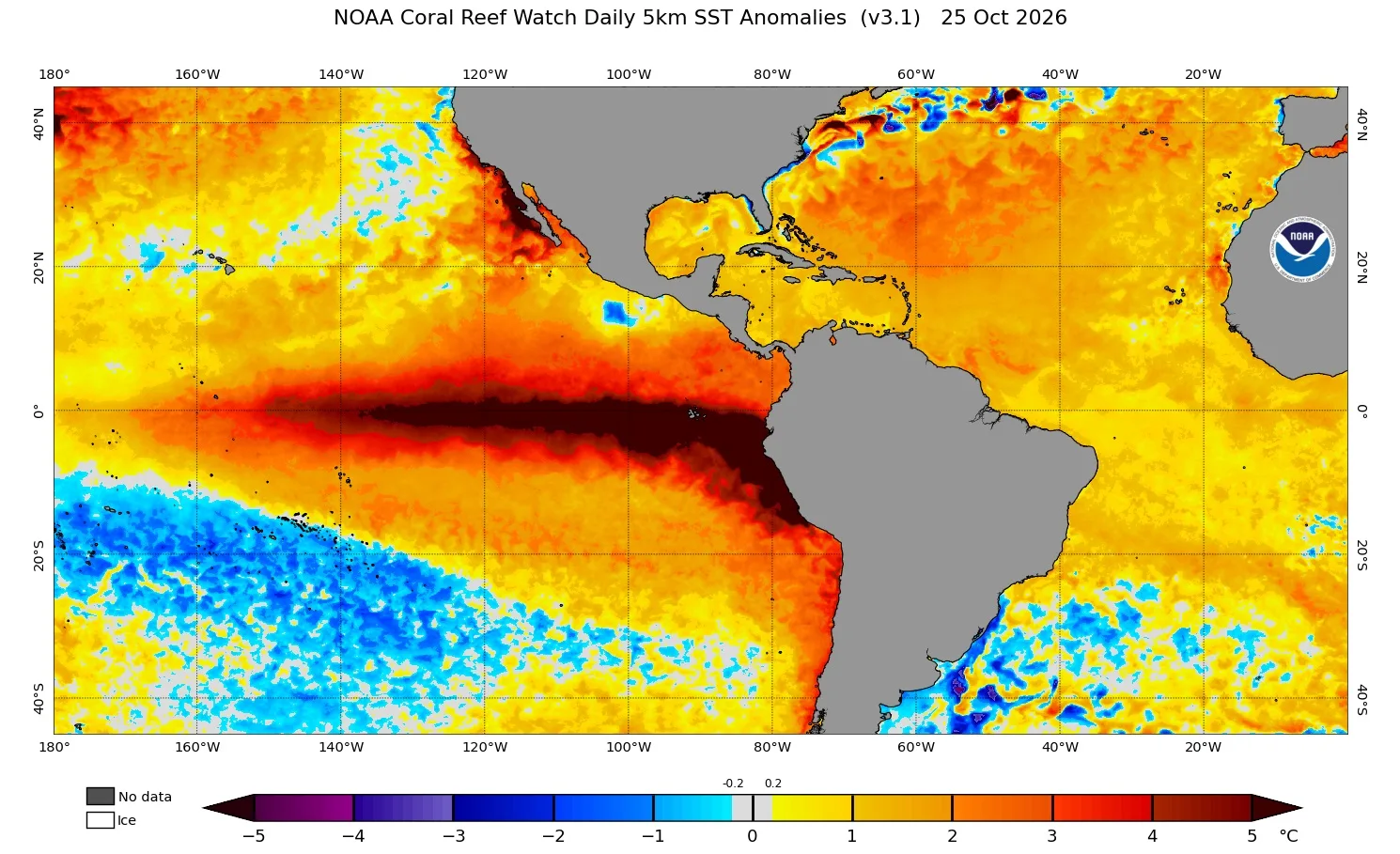 Mapa do El Niño 