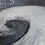 Ciclone de intensificação explosiva impressiona em imagens de satélite