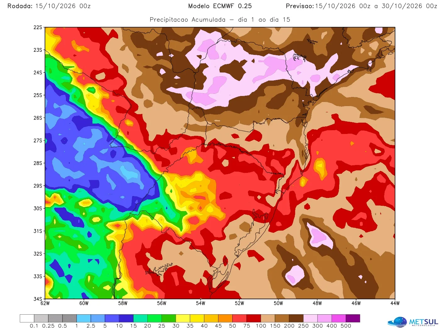 Mapa de chuva