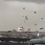 Tornado e granizada histórica provocam caos na capital do Chile