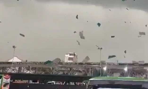 Tornado e granizada histórica provocam caos na capital do Chile