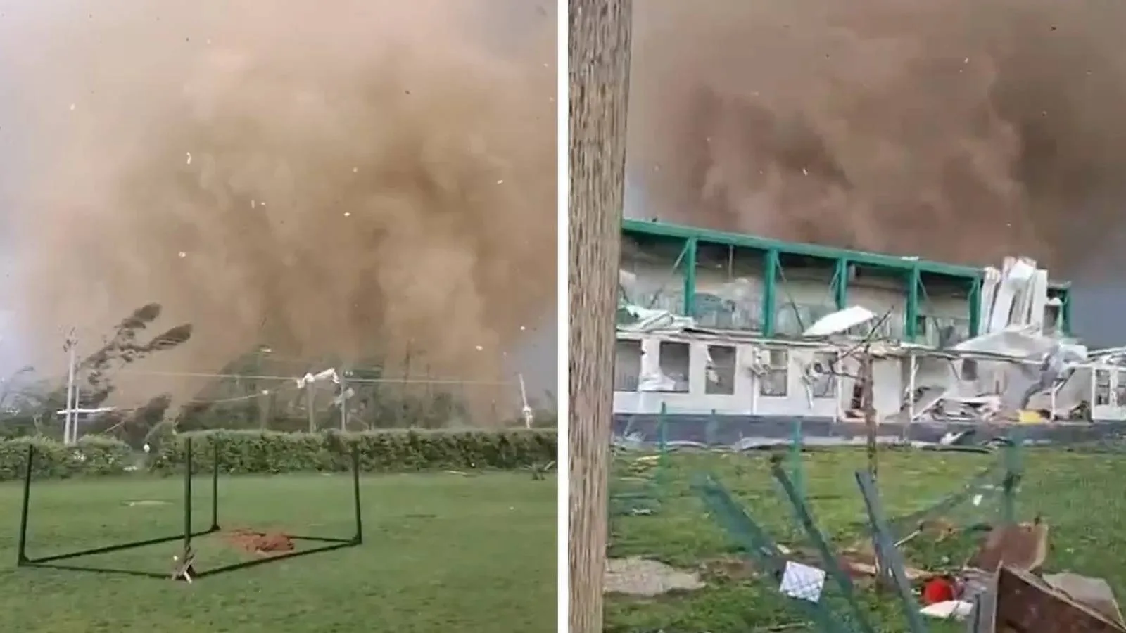 Tornado causa estragos no Chile