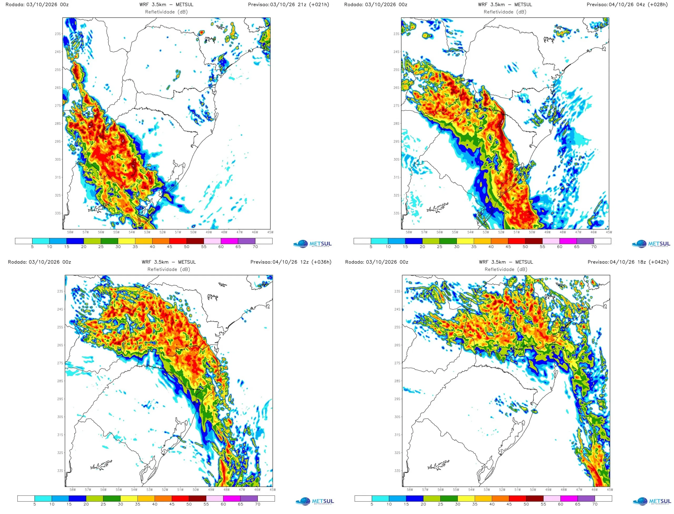Mapas da frente fria