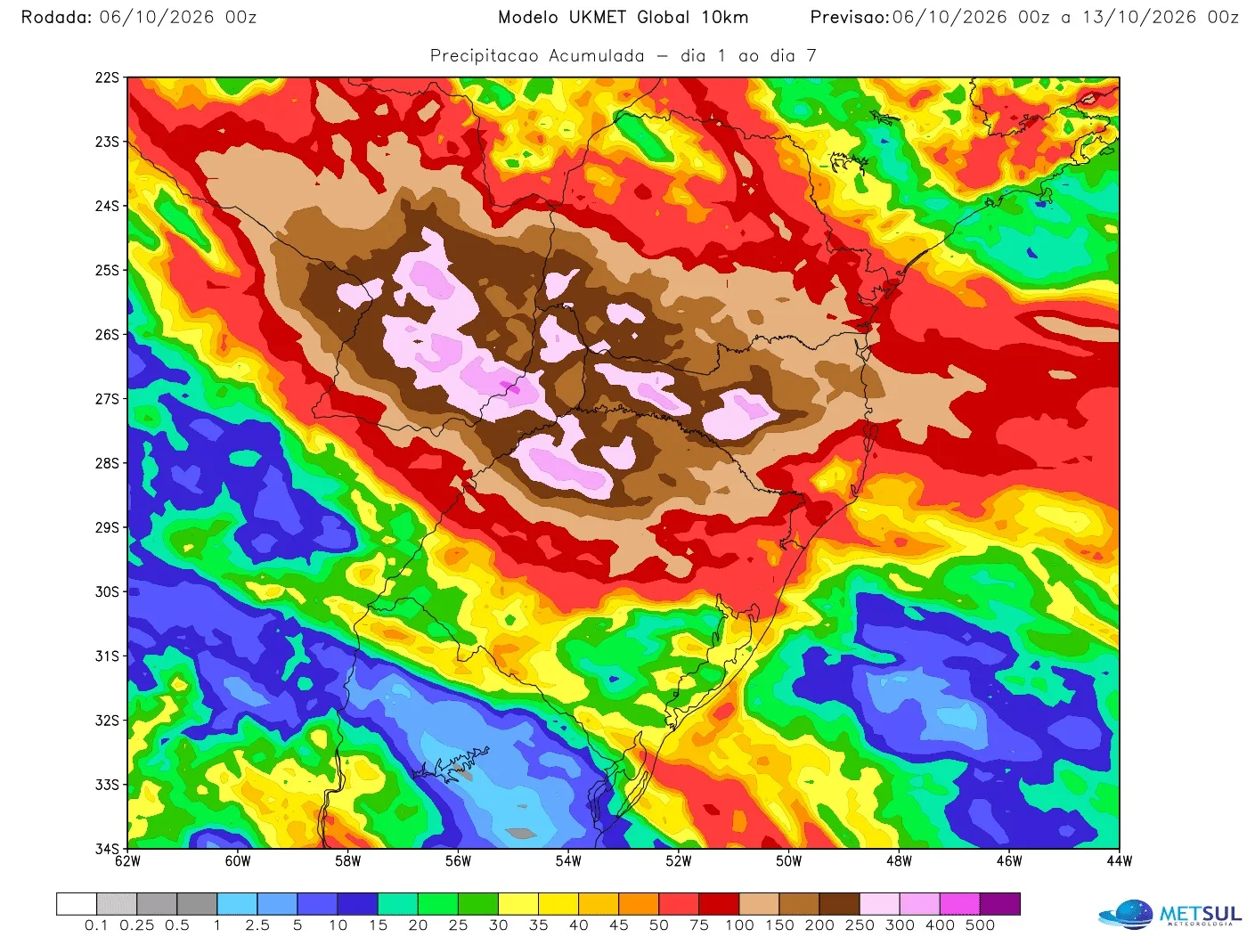 Mapa de chuva