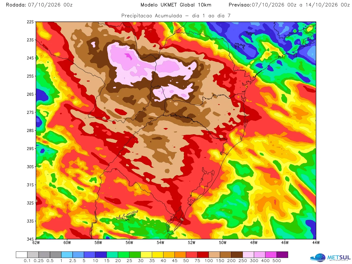 Mapa de chuva