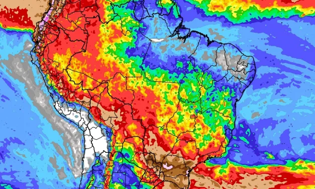 Previsão do tempo: tendência de chuva para dez dias no Brasil