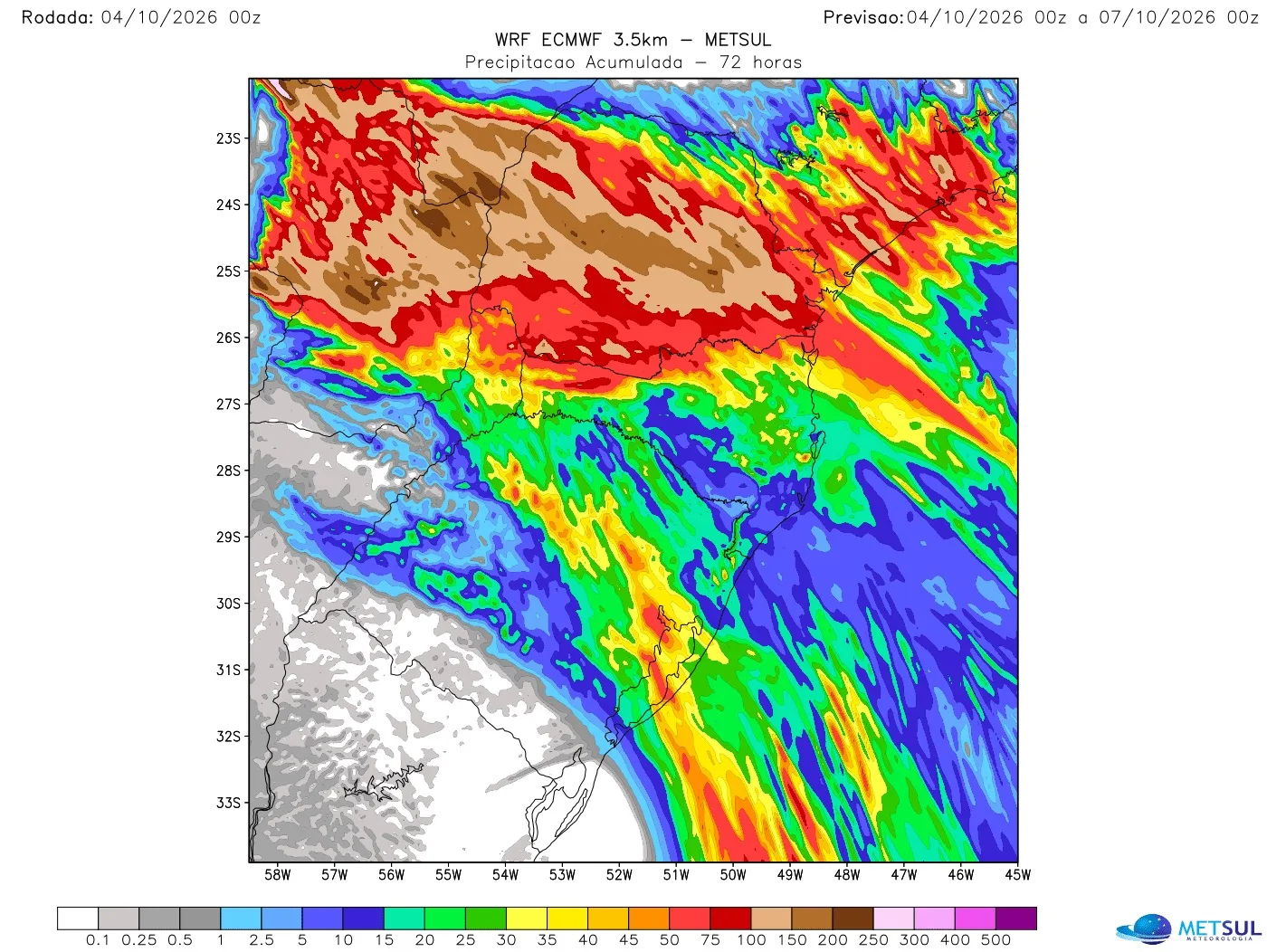 Mapa de chuva