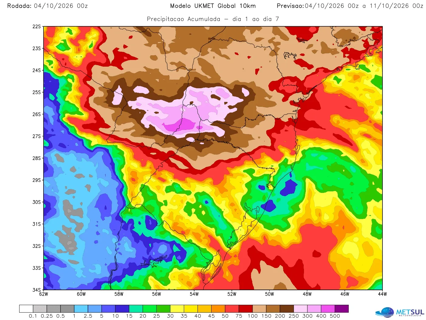 Mapa de chuva