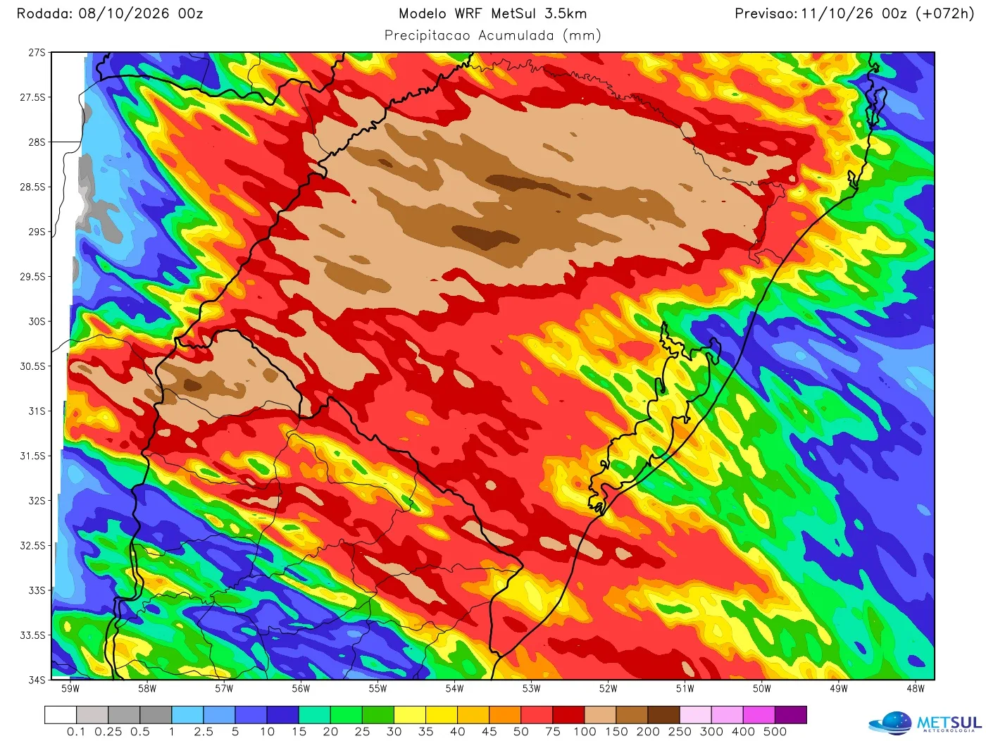 Mapa de chuva