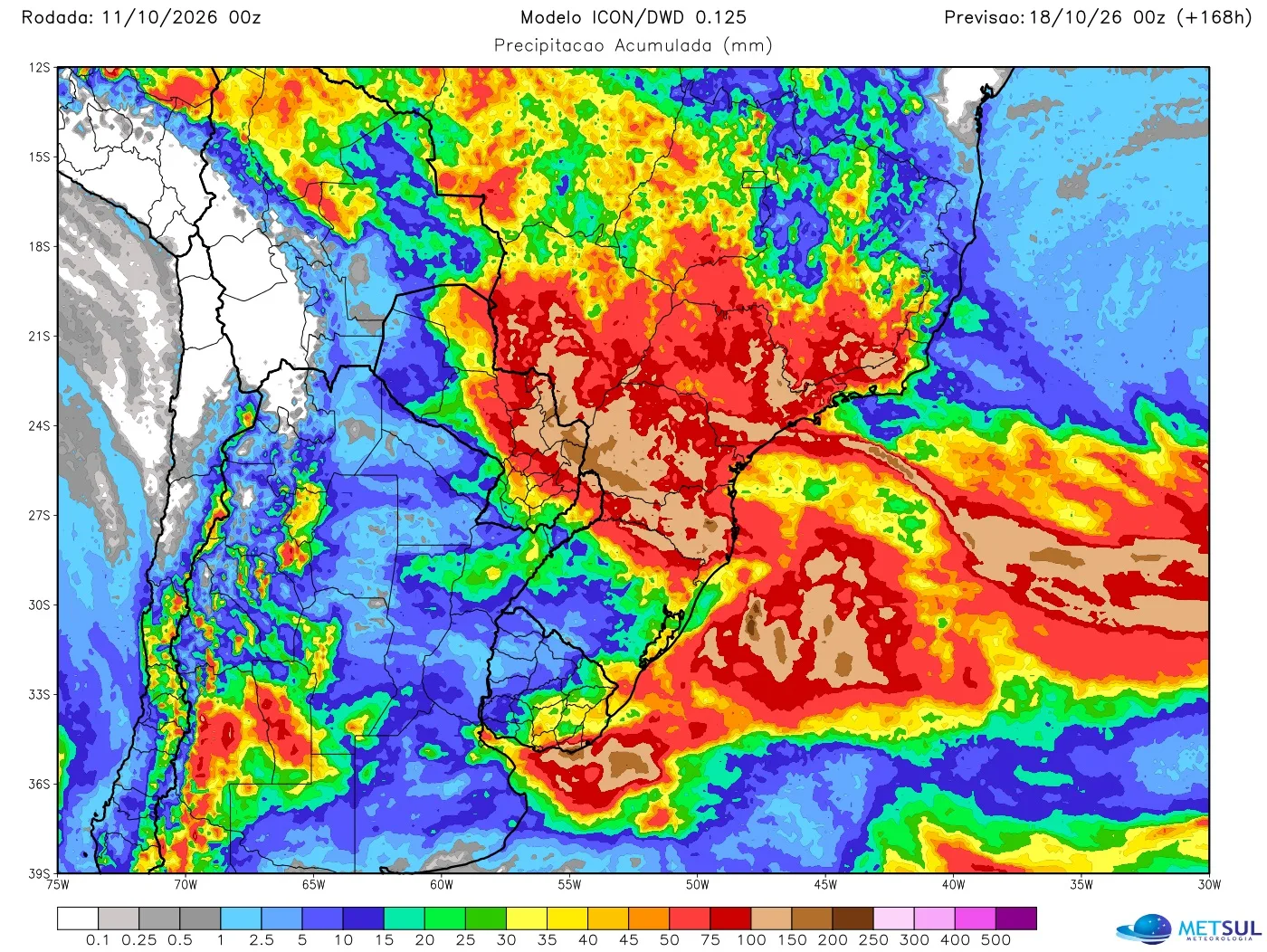Mapa de chuva