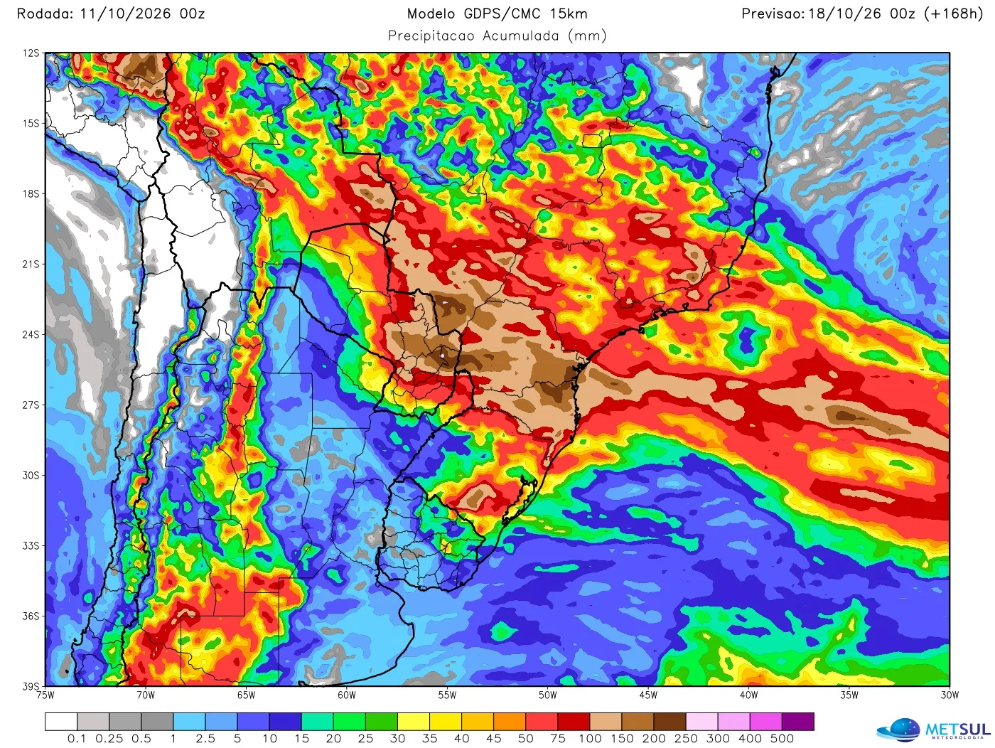 Mapa de chuva