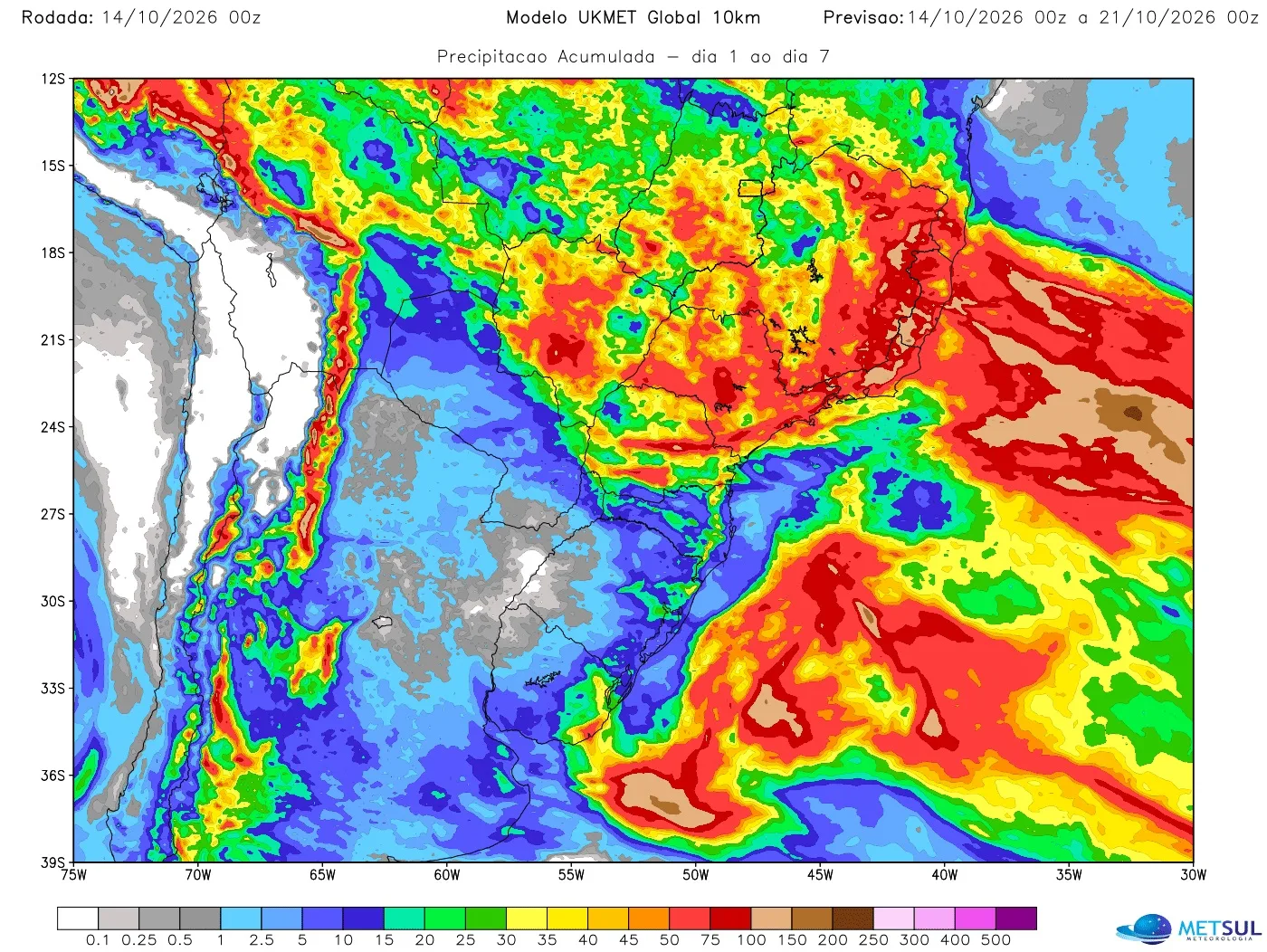 Mapa de chuva 