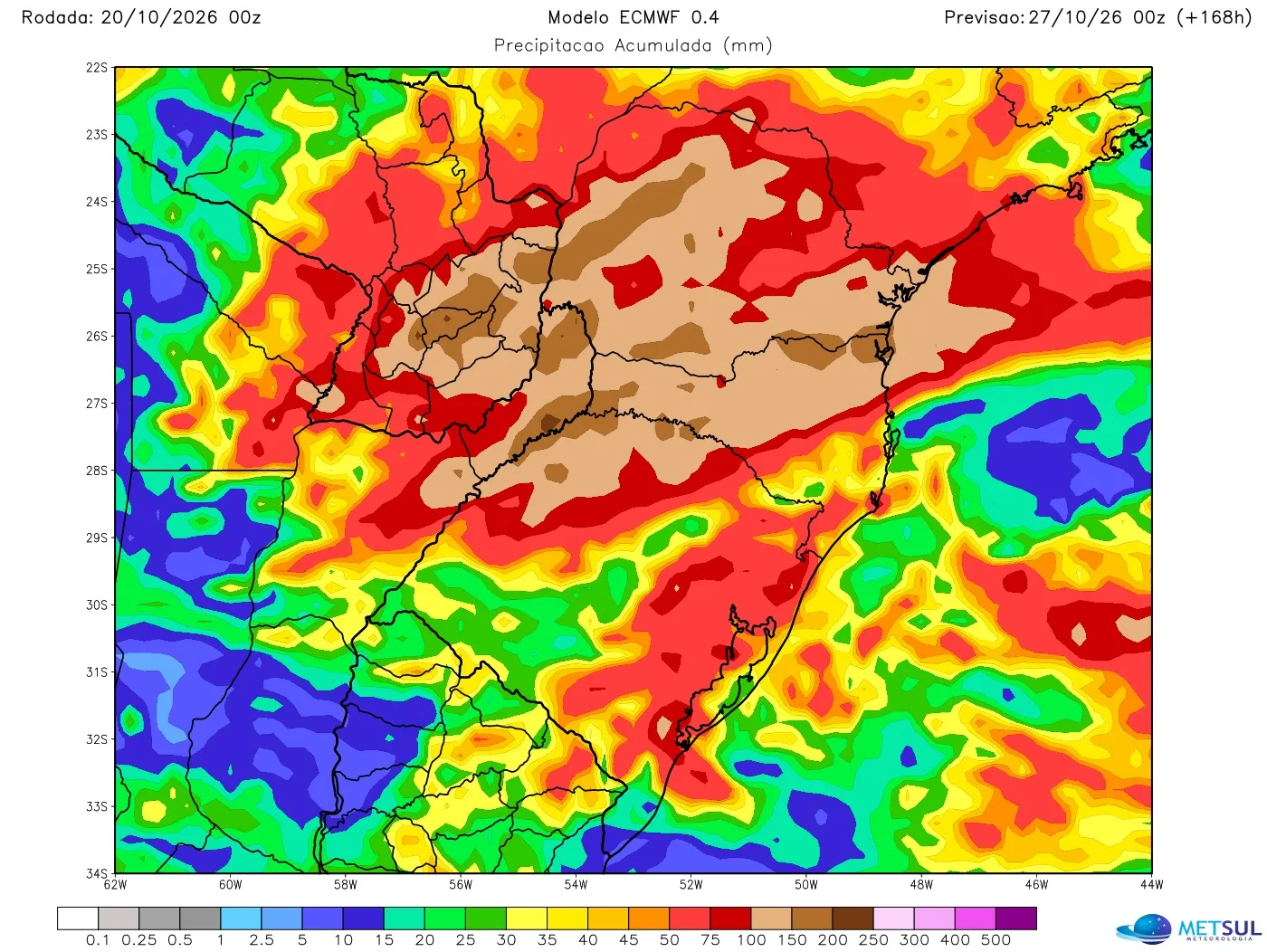 Mapa de chuva