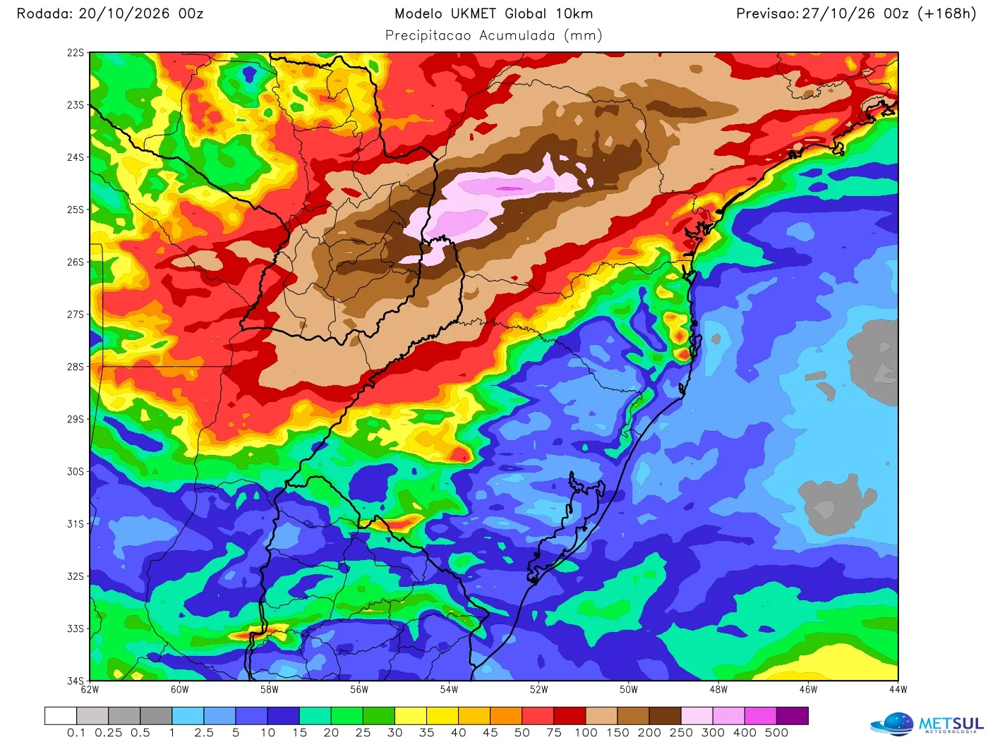 Mapa de chuva