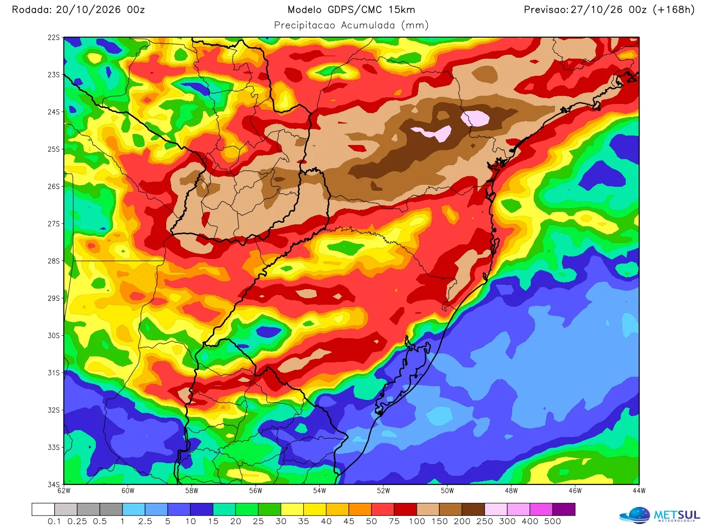 Mapa de chuva