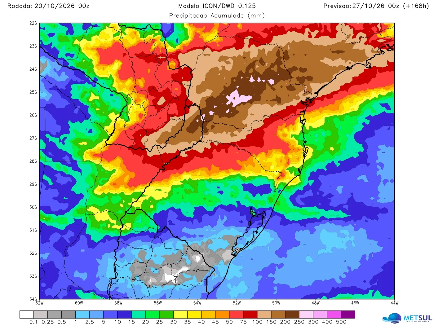 Mapa de chuva