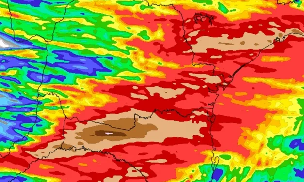 Fim de semana terá muita chuva nos estados do Sul e São Paulo