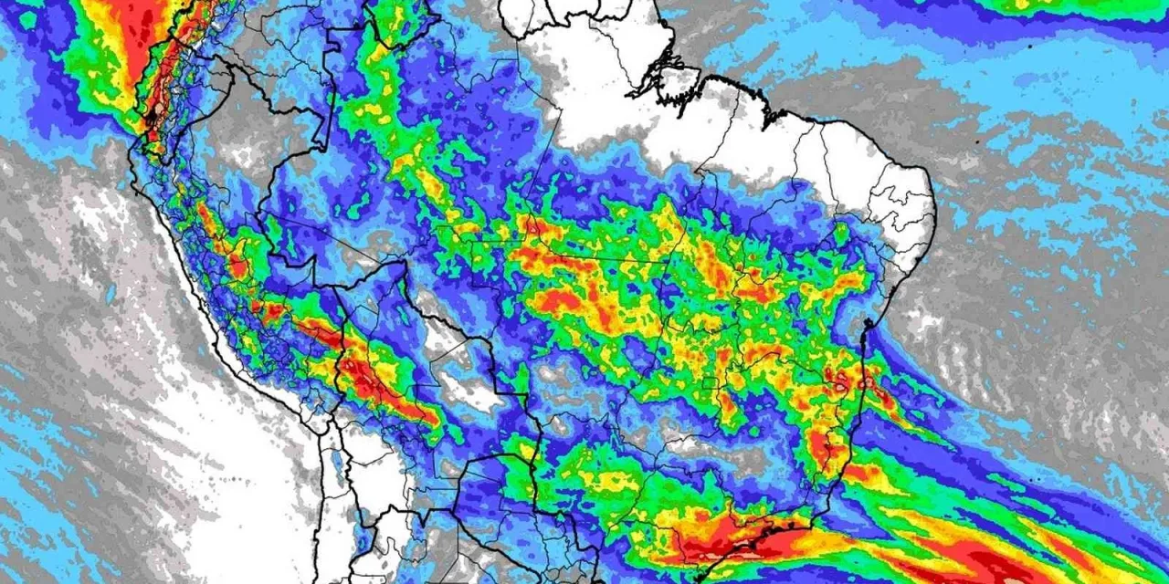 Chuva e temporais aumentam no Brasil nesta semana Chuva será mais abrangente no Brasil nesta semana e aumento da instabilidade agrava o risco de temporais