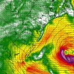 Ciclone na costa impulsionará frente fria com chuva forte e temporais